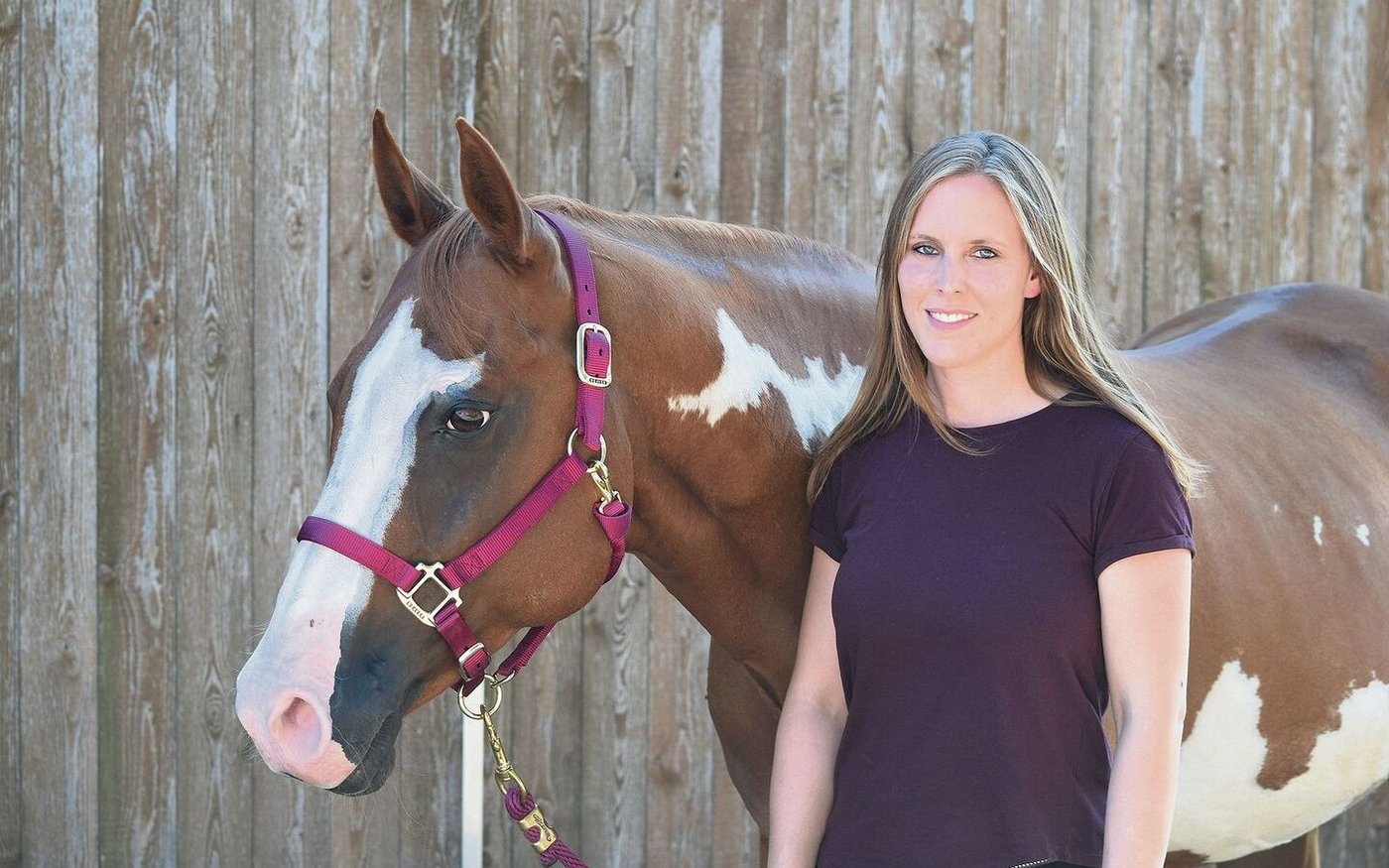 Virginia Ott mit «Liky», das letzte American Paint Horse aus der Zucht ihres Vaters. 