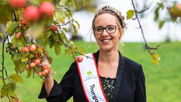 Melanie Maurer ist die 21. Thurgauer Apfelkönigin. (Bild zVg)