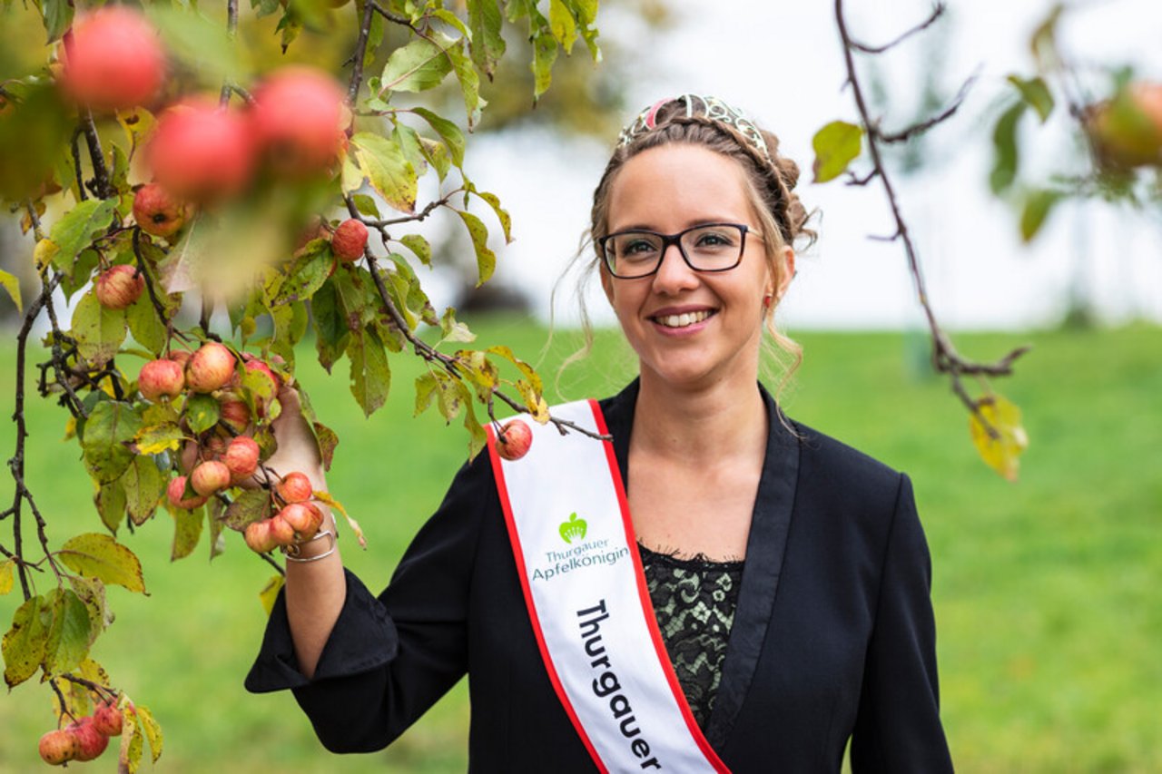 Melanie Maurer ist die 21. Thurgauer Apfelkönigin. (Bild zVg)