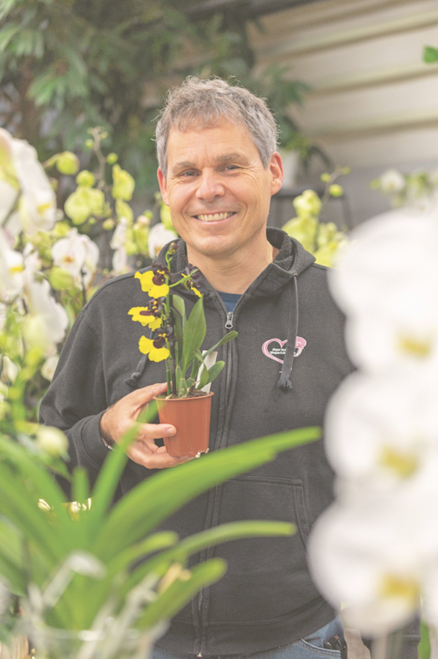 Hanspeter Meyer von der Meyer Orchideen AG.