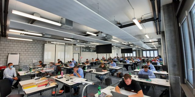 Die Prüfung fand unter Einhaltung eines Schutzkonzeptes statt. (Bild Carole Lauener)