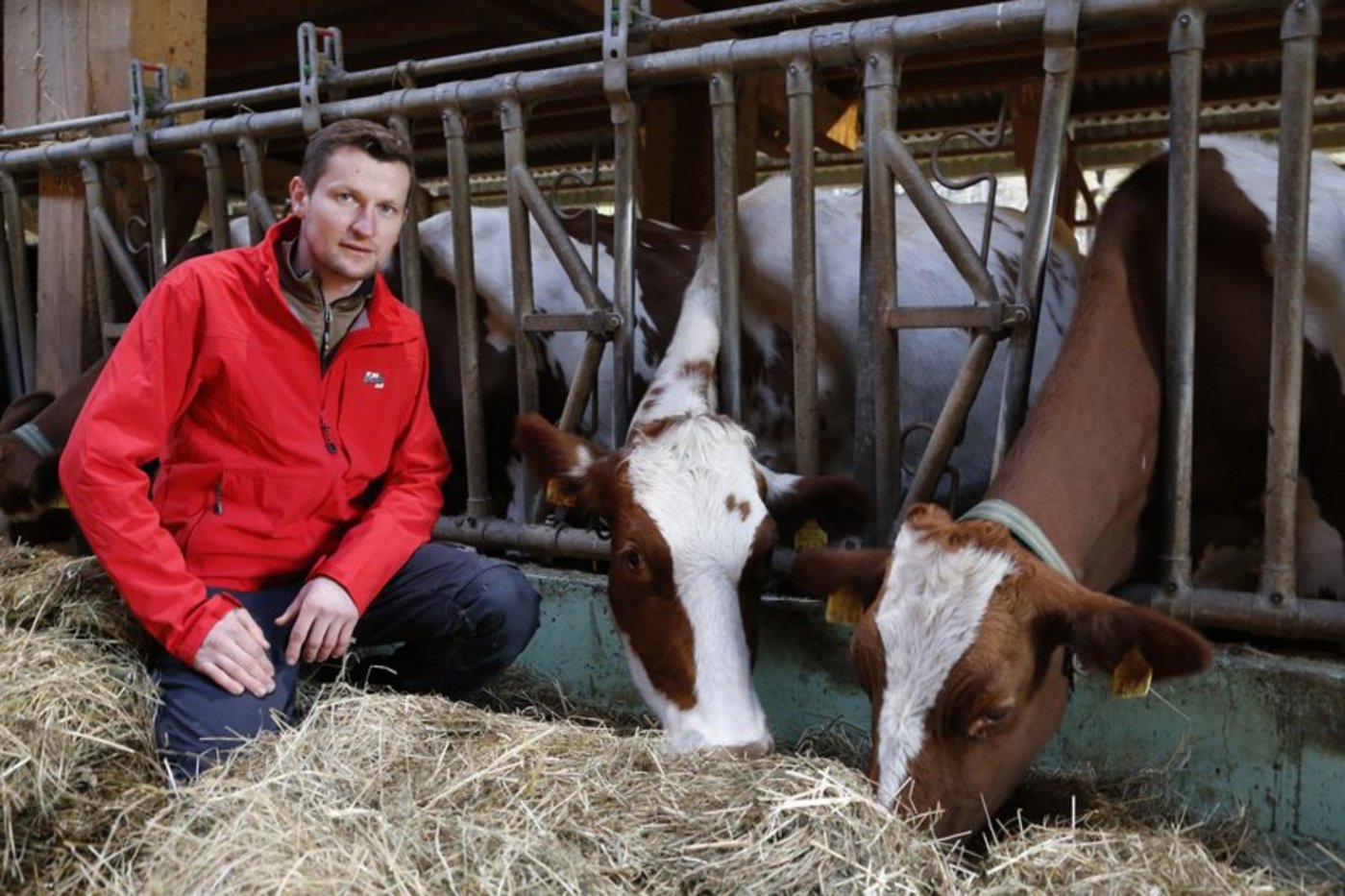 Bauer mit Weitsicht: Thomas Portmann. (Bilder Michael Wahl)