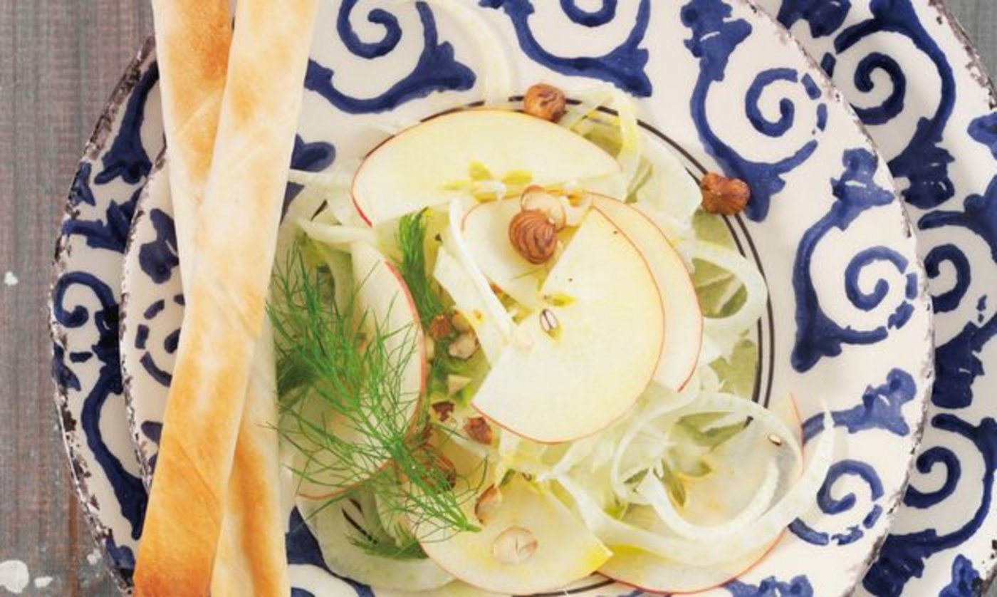 Das fertig zubereitete Fenchel-Carpaccio. (Bild swissmilk.ch)