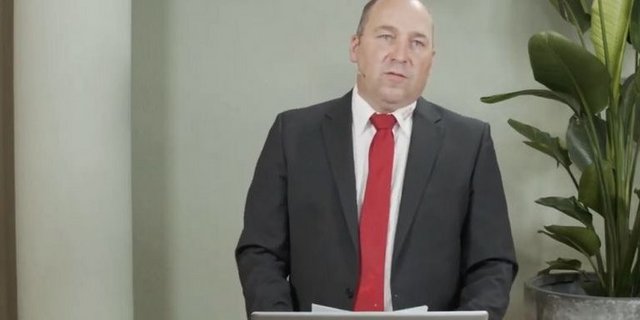 Präsident Markus Gerber begrüsste die Delegierten online. (Screenshot Swissherdbook)
