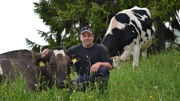 Hofft, dass sein Betrieb demnächst wieder BVD-frei ist: Daniel Zbinden aus Zumholz FR. (Bild Julia Schwery)