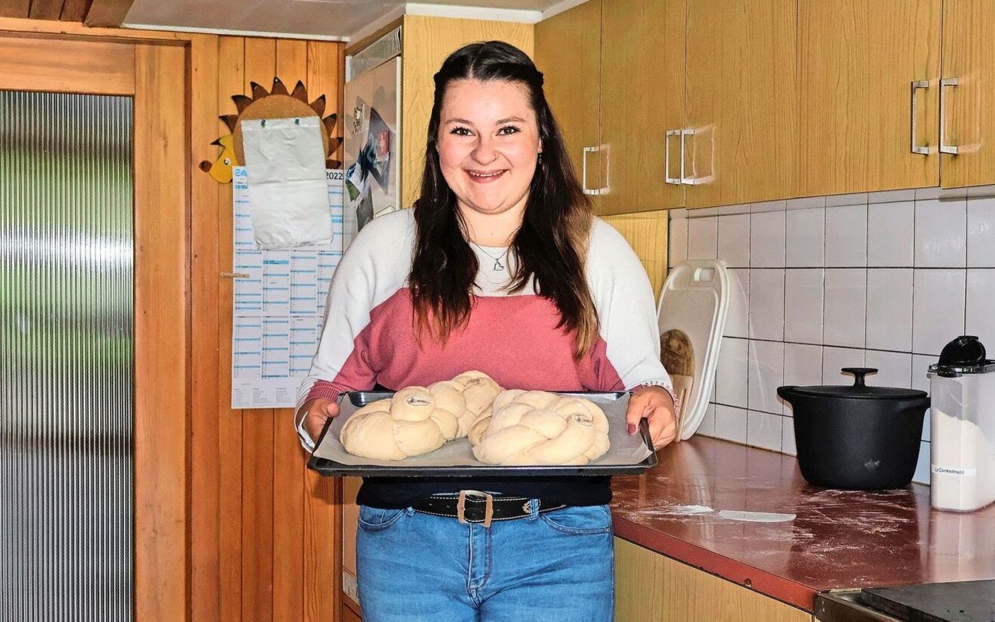 Melanie Duss hat sich auf die neuen Kontakte in der Bäuerinnenschule gefreut und nimmt viel Wissen mit.