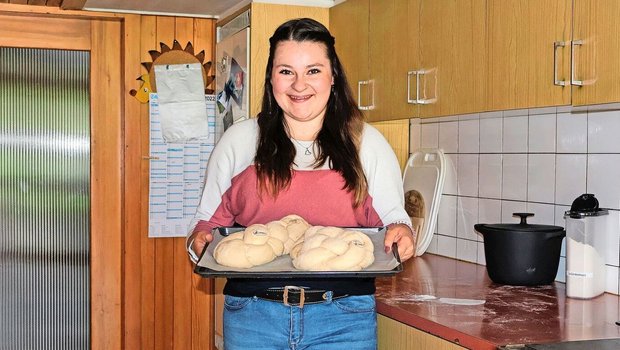 Melanie Duss hat sich auf die neuen Kontakte in der Bäuerinnenschule gefreut und nimmt viel Wissen mit.