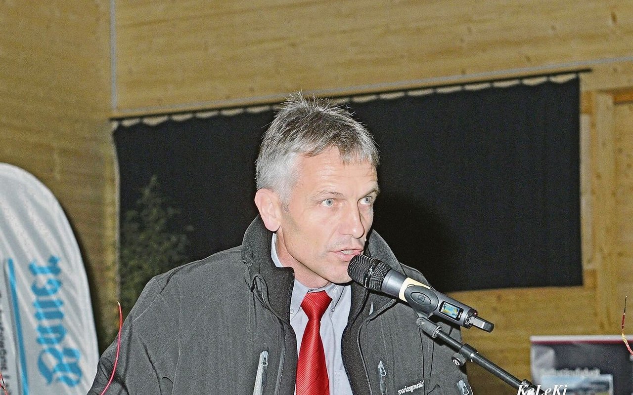 Als Swissgenetics-Direktor im Einsatz an der Expo Brunegg 2014.