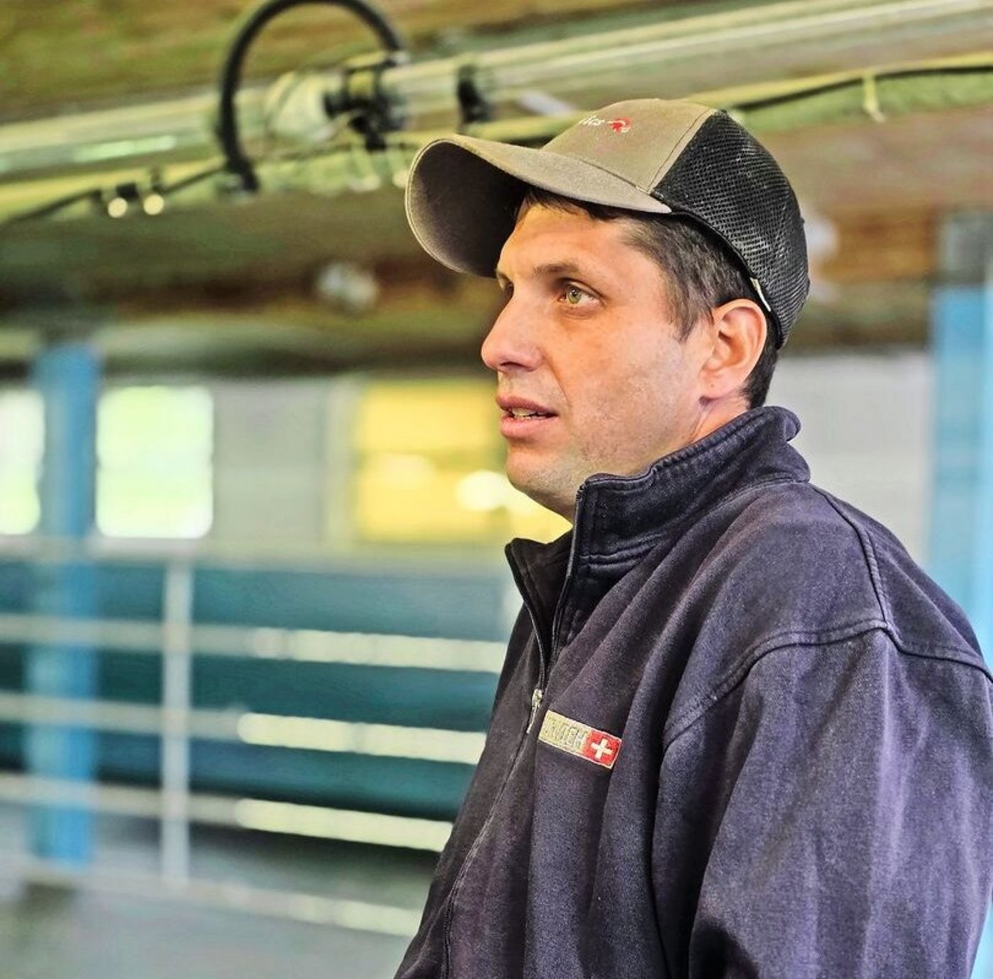 Mathias Jud hat seinen Stall innert Jahresfrist umgebaut.