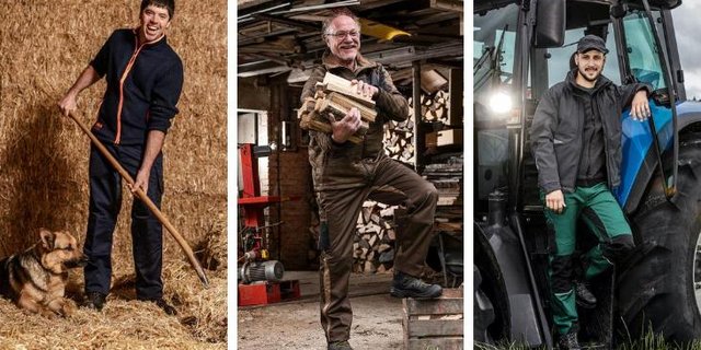 Die drei Gewinner des Kleiderwettbewerbs der BauernZeitung wurden von einer professionellen Fotografin auf ihren Betrieben besucht. (Bilder Pia Neuenschwander)