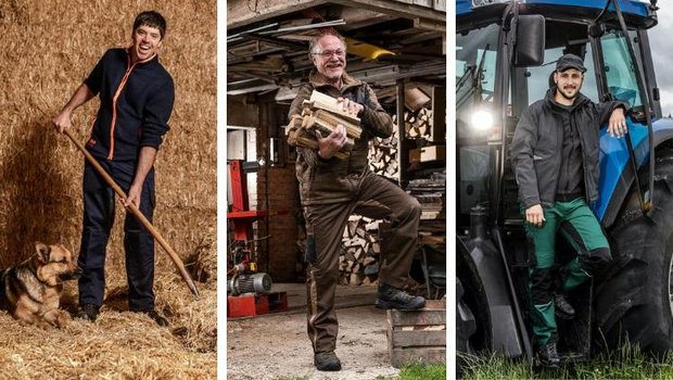 Die drei Gewinner des Kleiderwettbewerbs der BauernZeitung wurden von einer professionellen Fotografin auf ihren Betrieben besucht. (Bilder Pia Neuenschwander)