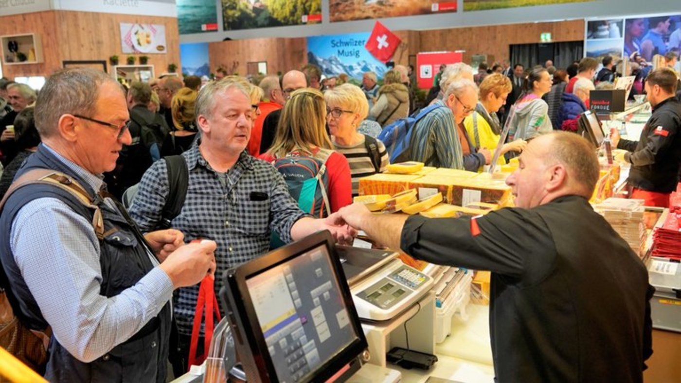 Grossandrang beim Schweizer Auftritt. (Bild lid / mr)