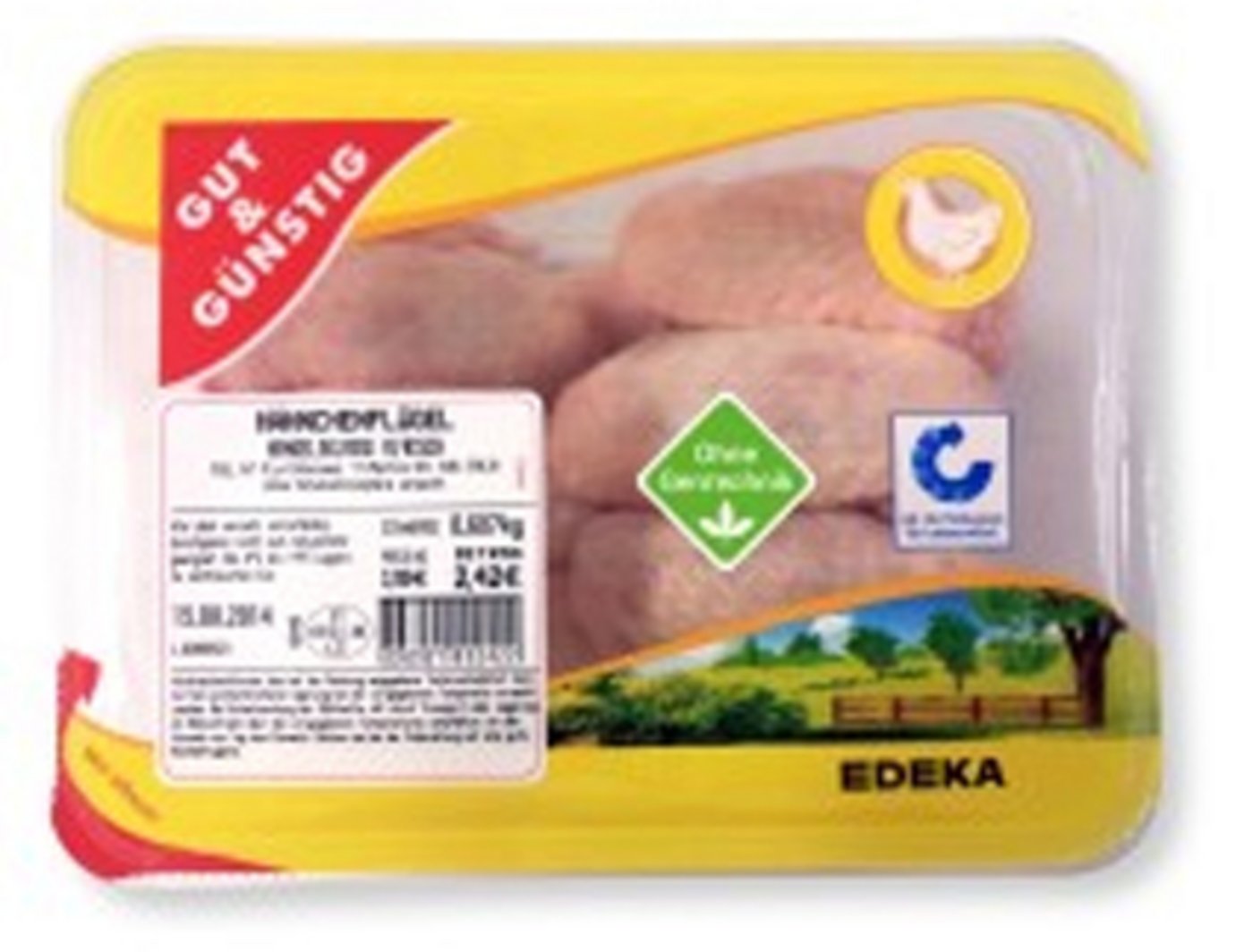 Auf einigen Edeka-Produkten prangt neu das grün-weisse "Ohne Gentechnik"-Label. (Bild: zVg)