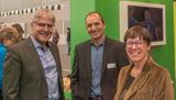 Christian Hofer, Urban Dörig und Anne Challandes schenken der Kamera ein Lächeln. 