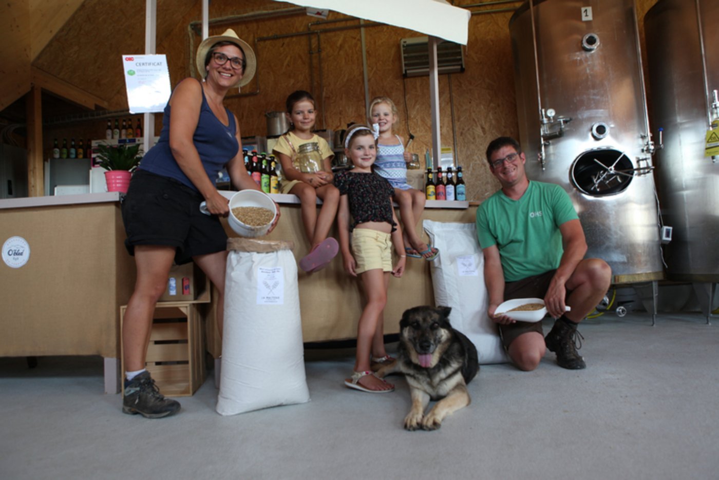 Die Mälzerei produziert jährlich 70 bis 80 Tonnen Malz.