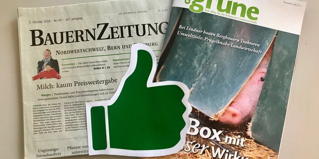 Erfreuliche Entwicklung auf dem Lesermarkt: BauernZeitung und "die grüne" legen zu. (Bild BauZ)