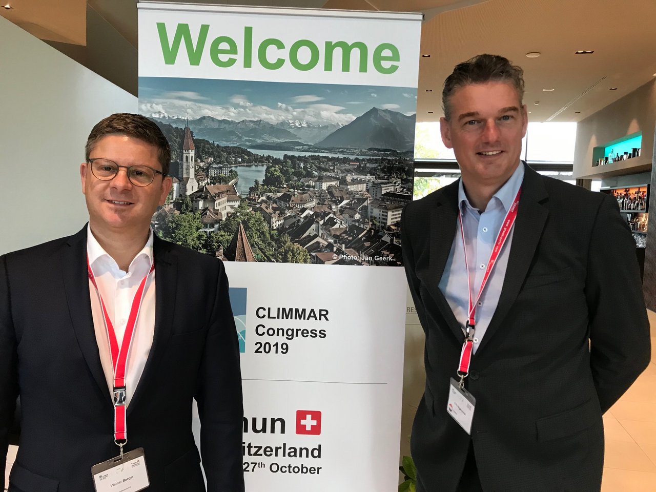 Climmar-Präsident Erik Hogervorst und Werner Berger, Climmar-Delegierter der Schweiz im Branchenverband Agrotec Suisse. (Bild akr)