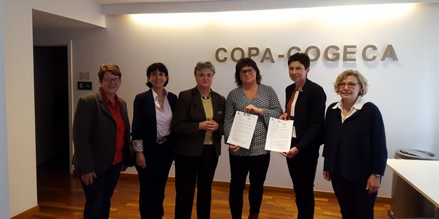 Die Vorschläge werden der neu gewählten Präsidentin des Landfrauenausschusses in Form des Positionspapiers überreicht. (Bild: zVg)