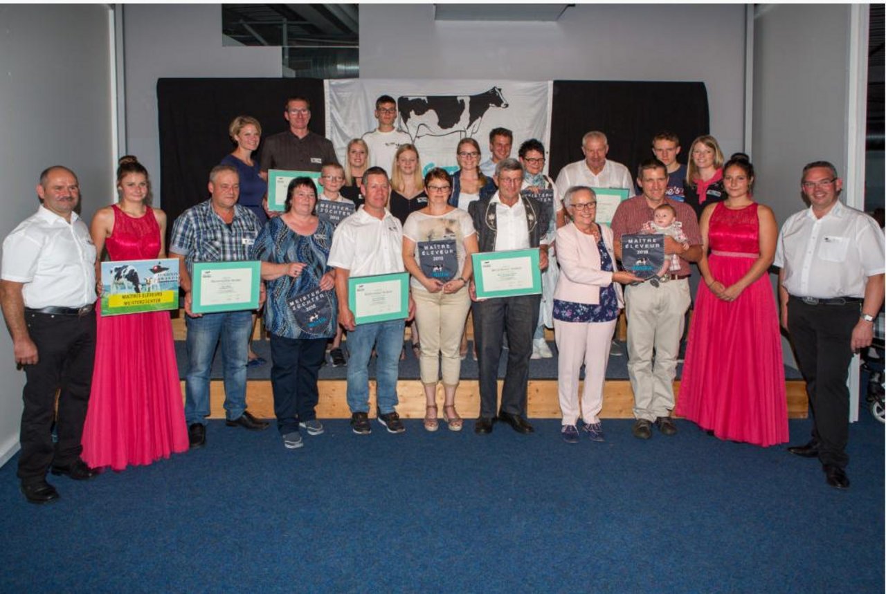 Fünf neue Meisterzüchter wurden an den Holstein Awards geehrt. (Bild Holstein Switzerland)