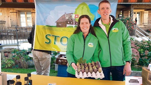 Stefan und Andrea Stocker präsentieren die letzten frischen Feigen und viele Produkte daraus. 