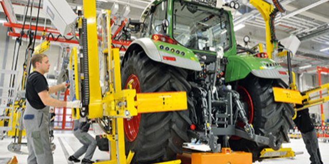 Traktorenfertigung im bayrischen Fendt-Werk Marktoberdorf. (Bild pd)