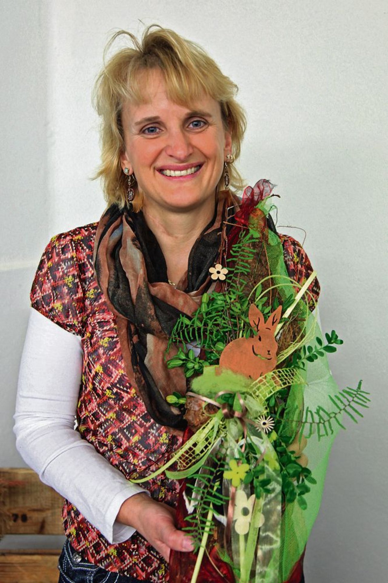 Die Arrangements der Bäuerin und Floristikfachfrau Sibylle Kläger sind jedes für sich ein kleines Kunstwerk. (Bilder Agnes Schneider Wermelinger)