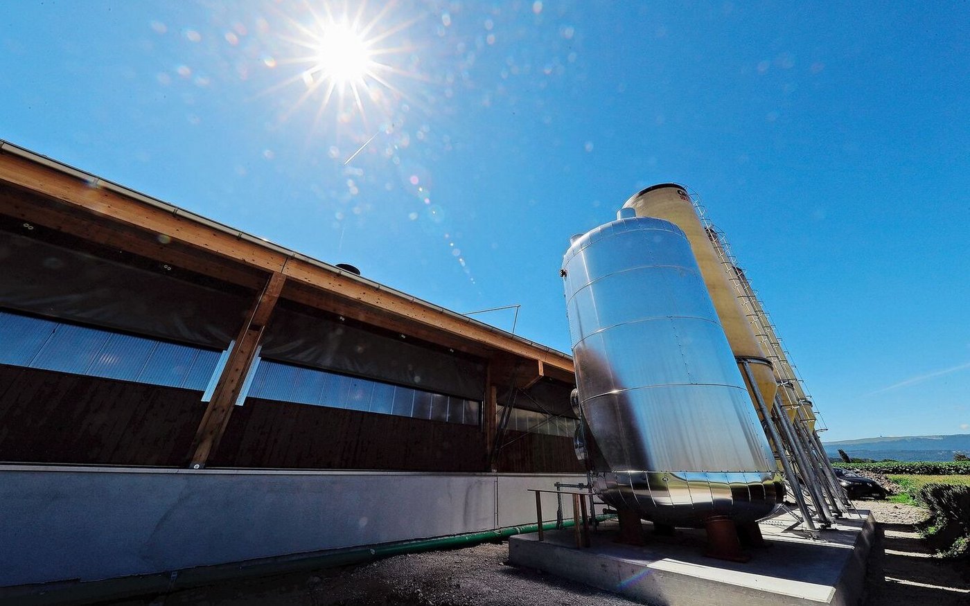 Energieeffiziente Ställe wie dieser Geflügelstall aus dem Bernbiet liegen im Trend: Der Betrieb hat eine Solaranlage mit einer Wärmepumpe kombiniert, um Energie (und damit Heizkosten) zu sparen.