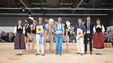 Red Holstein/Holstein Senior: Miss: Gobeli’s Arrow Priscilla von Gobeli Holstein aus Saanen (m.); Vize Miss: Chief Lavinja von Toni Reichen aus Adelboden (r.); Miss Schöneuter: Aegerter’s Chief Lissia von Hansueli Aegerter aus Oberwil i.S. (Bild: Irina Peter)