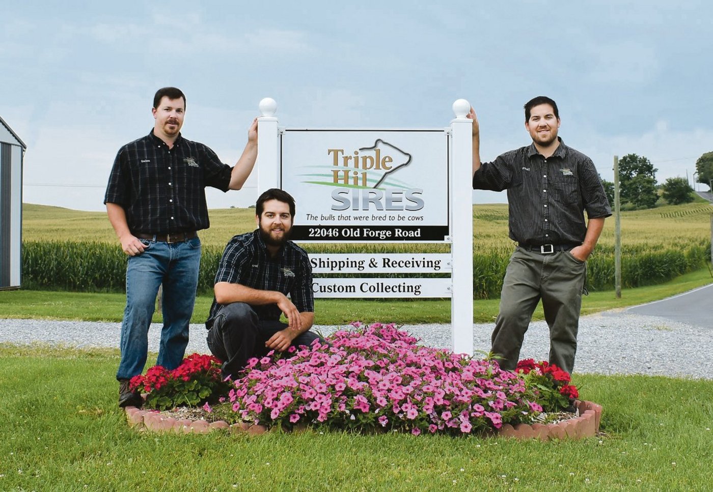 Das Bild haben uns die Gründer von Triple-Hil Sires zur Verfügung gestellt: Galen Weber, Jared Martin und Lowell Martin (v. l. n. r.).(Bilder zVg)