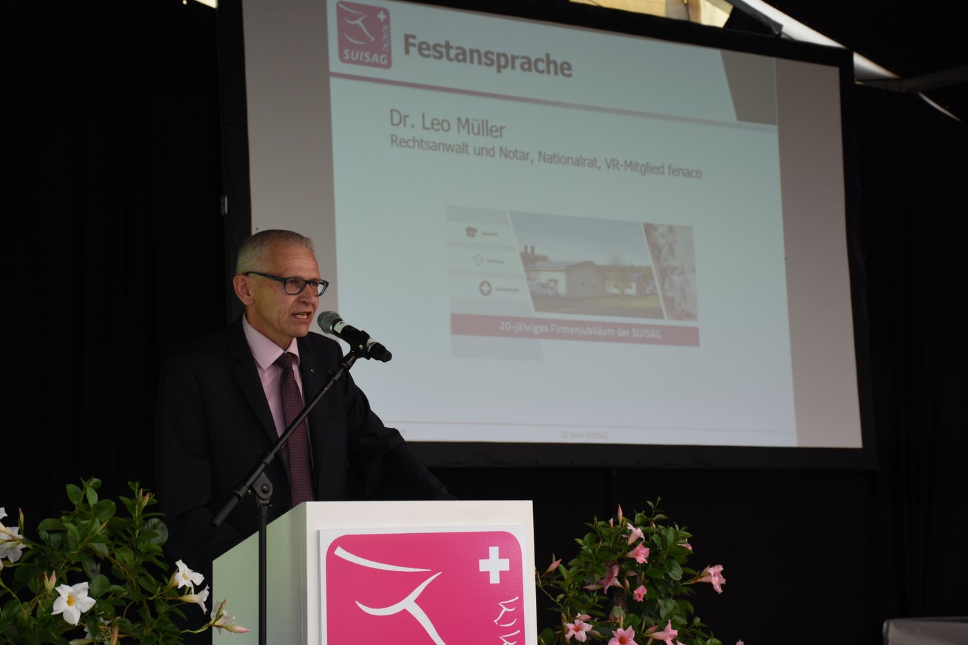 Würdigte das noch junge Unternehmen: Nationalrat Leo Müller. 