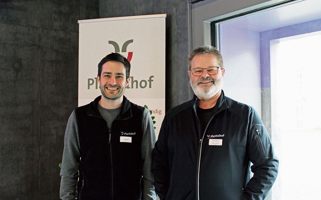 Beat Elmer und Andrea Accola (v. l.) organisierten das beliebte Fleischrindersymposium am Plantahof.