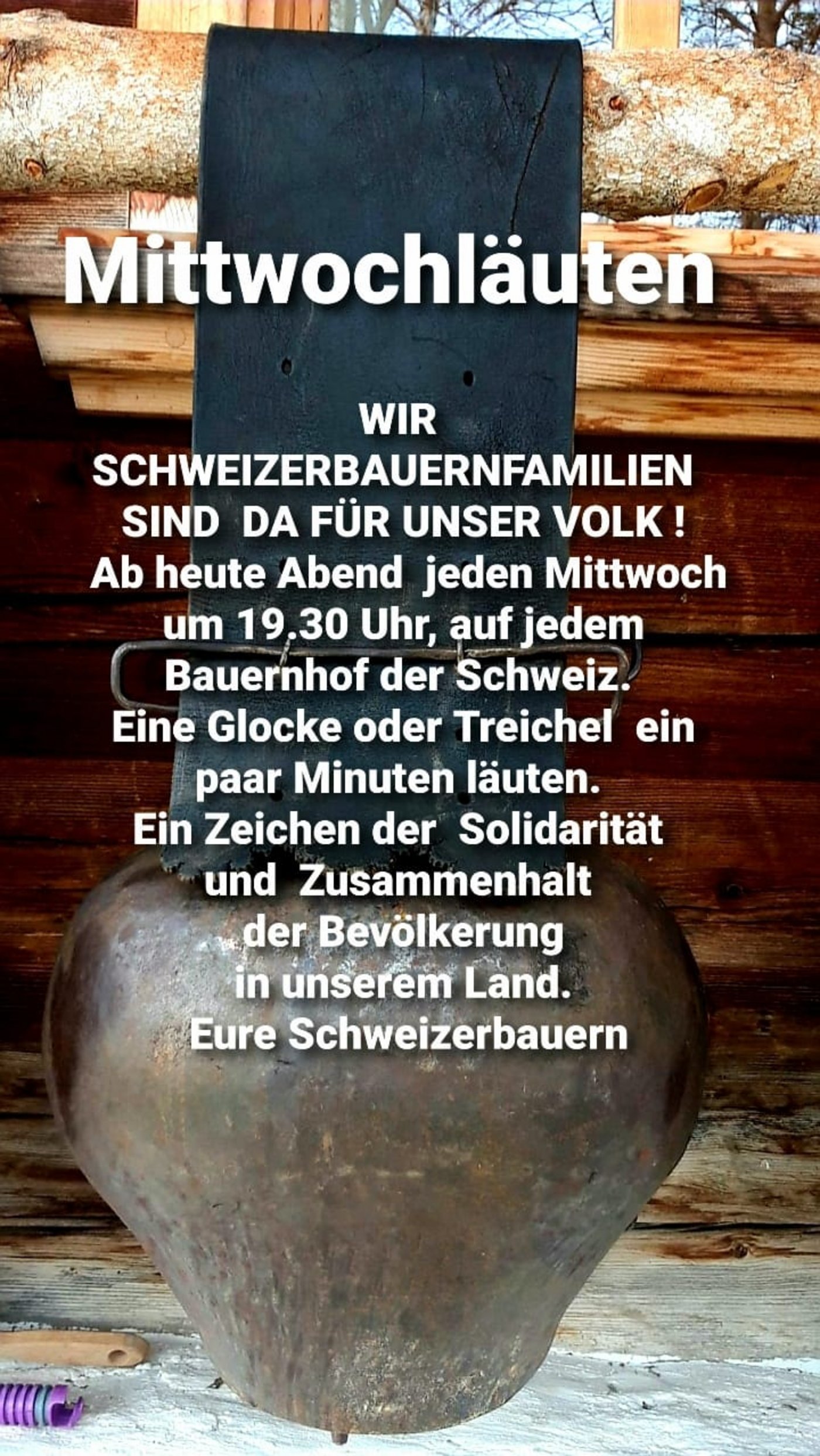 Aufruf zum Mittwochläuten über Facebook (Bild: unbekannt)