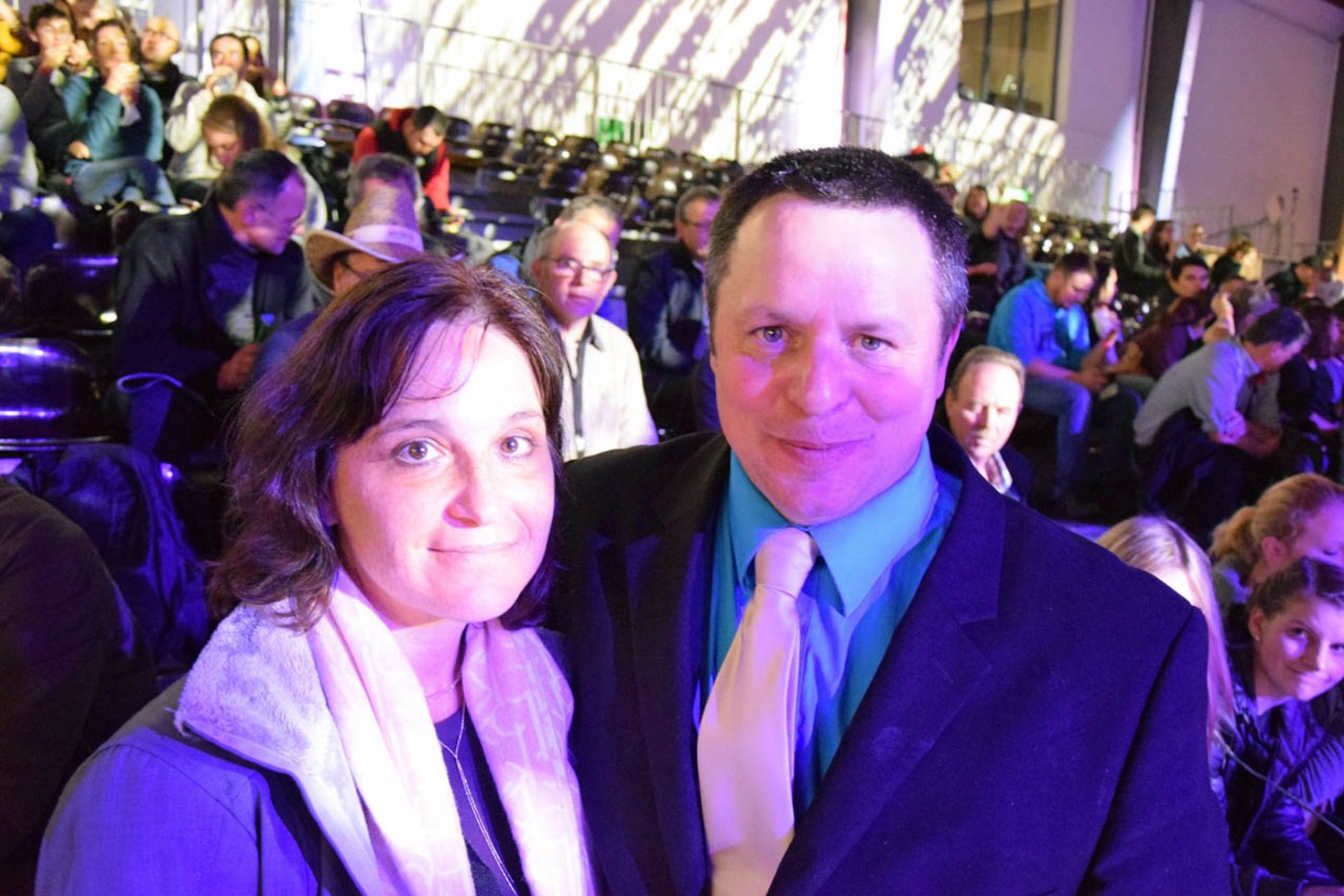 "Excellent show": Adam Liddle und seine Frau Nicole an der Swiss Expo. (Bild akr)