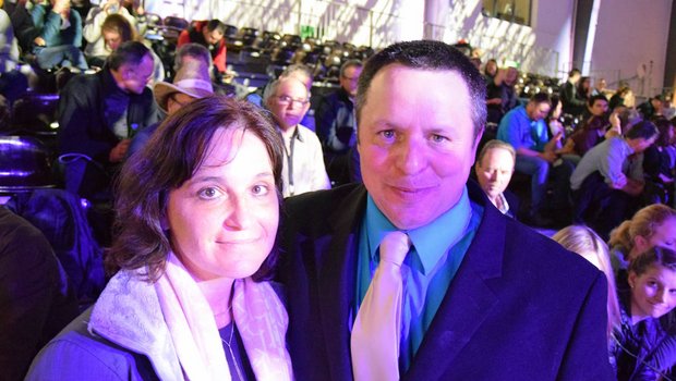 "Excellent show": Adam Liddle und seine Frau Nicole an der Swiss Expo. (Bild akr)