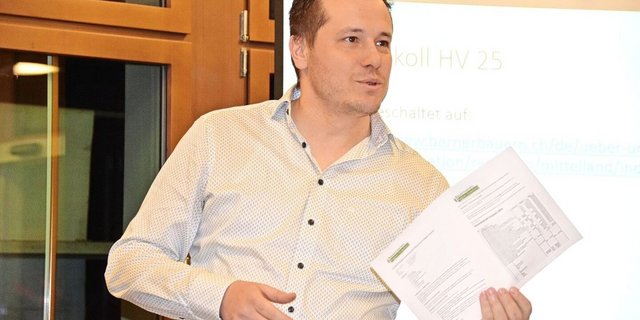 Thomas Steiner, Präsident des Bauernvereins Region Grauholz, führte am Dienstag zügig durch die Hauptversammlung. 