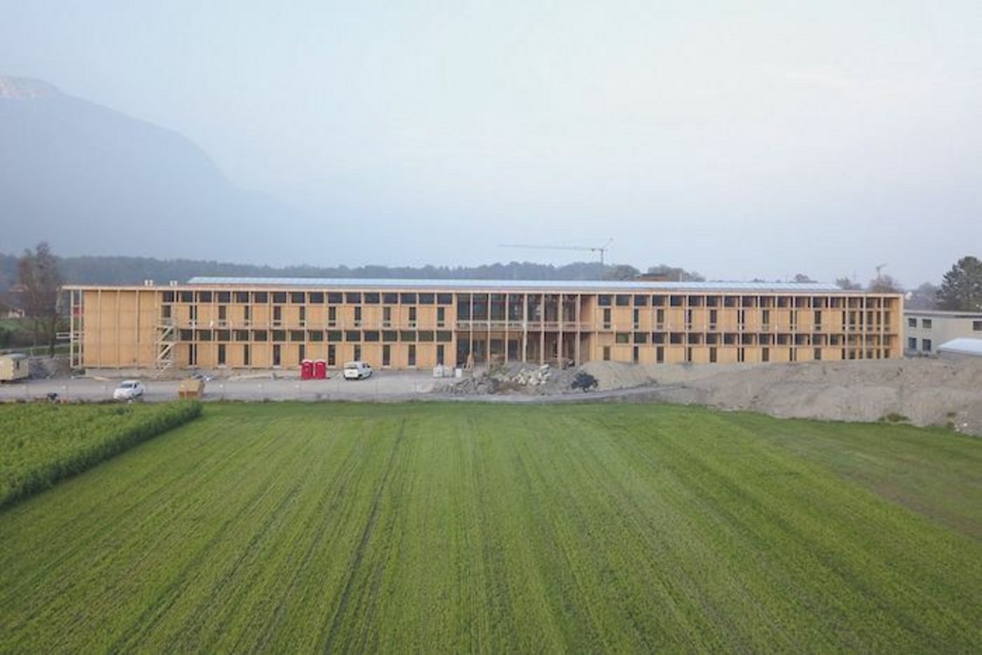 Das neue Gebäude von der Südseite. (Bilder zVg)