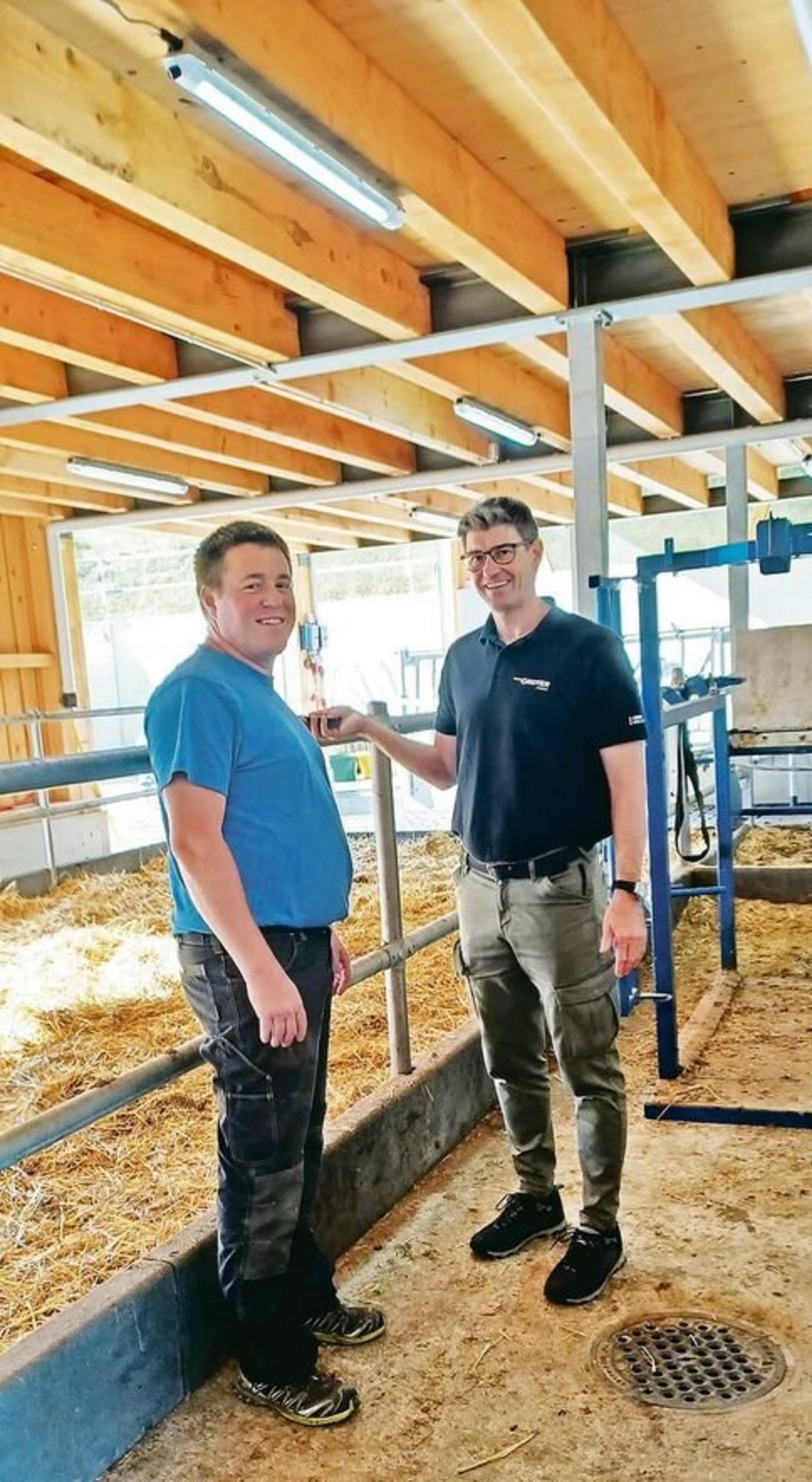 Christoph Ryser (links) und Ivo Sigrist von der Grüter Handels AG.