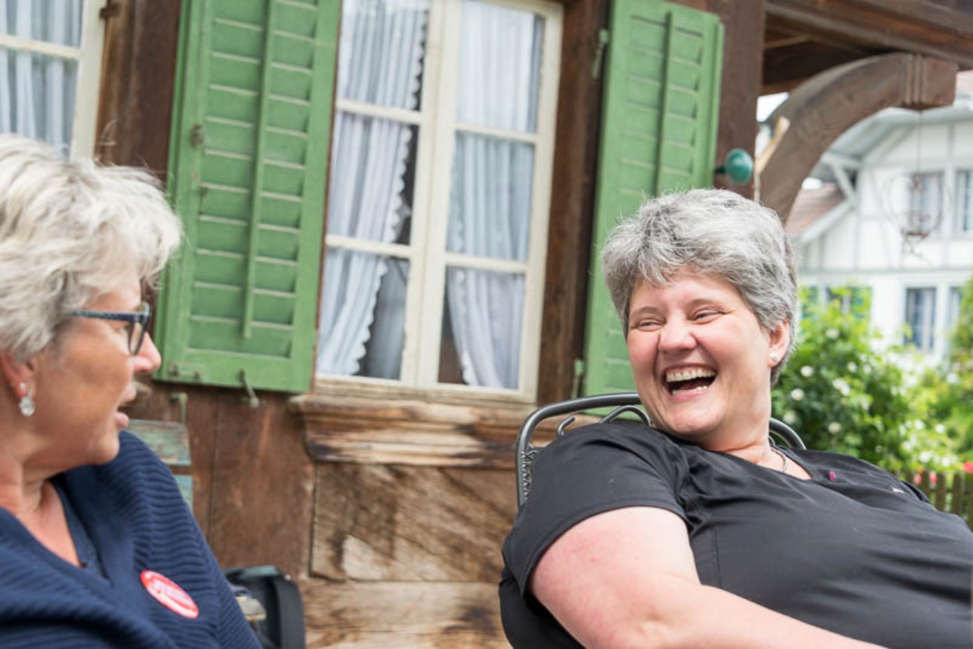 Trotz dem ernsten Thema: manchmal gibt es auch Lacher.