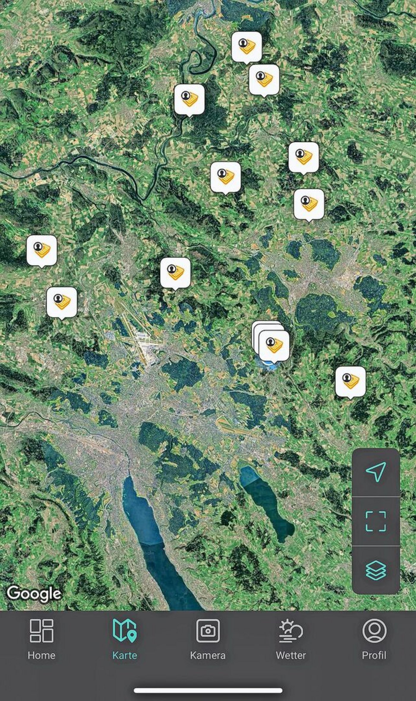 Das Pflopf-Fallenmessnetz misst die Schädlingspopulationen.  