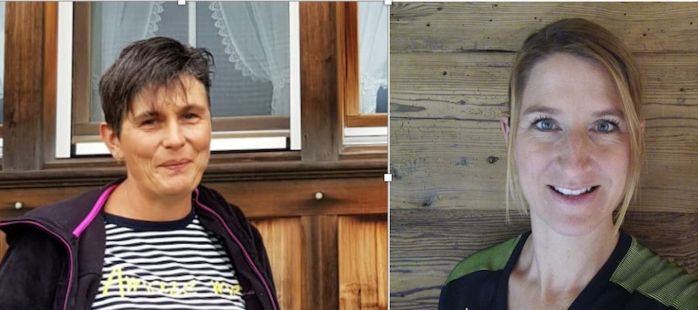 Bäuerin Irene Neff und Familienfrau Corinne Sutter ermöglichen Dank Freiwilligenarbeit Muki-Turnen im Kanton Appenzell. (Bilder zVg)