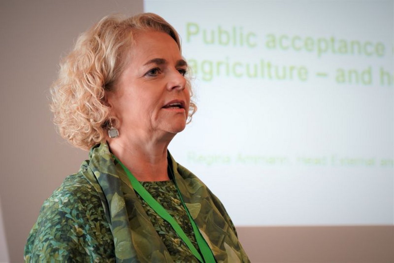 Regina Ammann vom Agrochemie-Konzern Syngenta kritisiert die langen Zulassungsfristen für neue, bessere Pflanzenschutzmittel. (Bild lid)