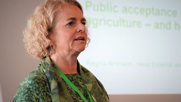Regina Ammann vom Agrochemie-Konzern Syngenta kritisiert die langen Zulassungsfristen für neue, bessere Pflanzenschutzmittel. (Bild lid)