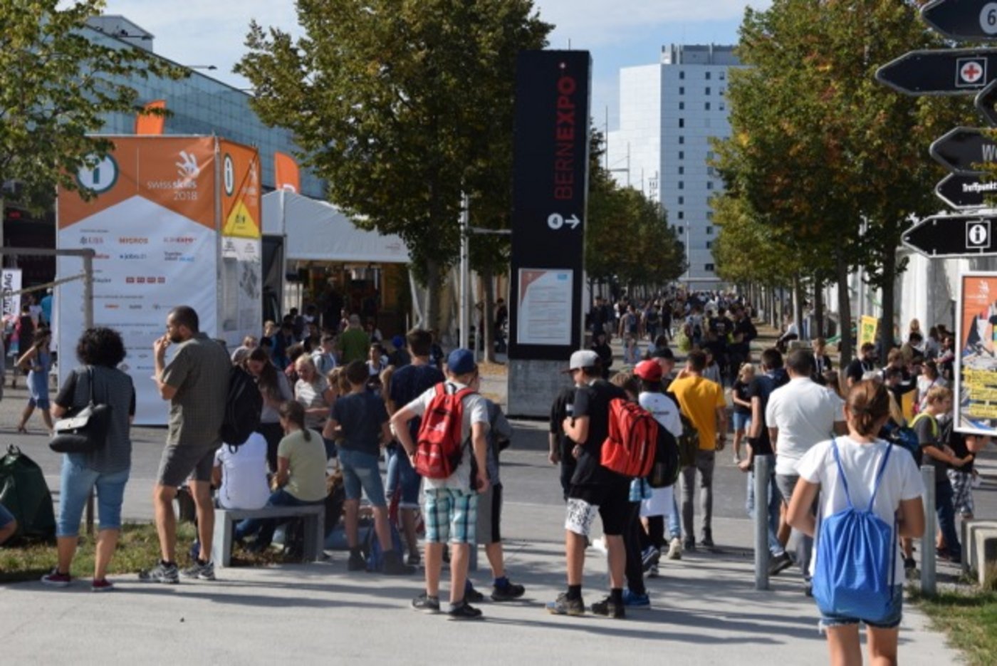Der Publikumsaufmarsch an den Swiss Skills 2018 ist gross. 