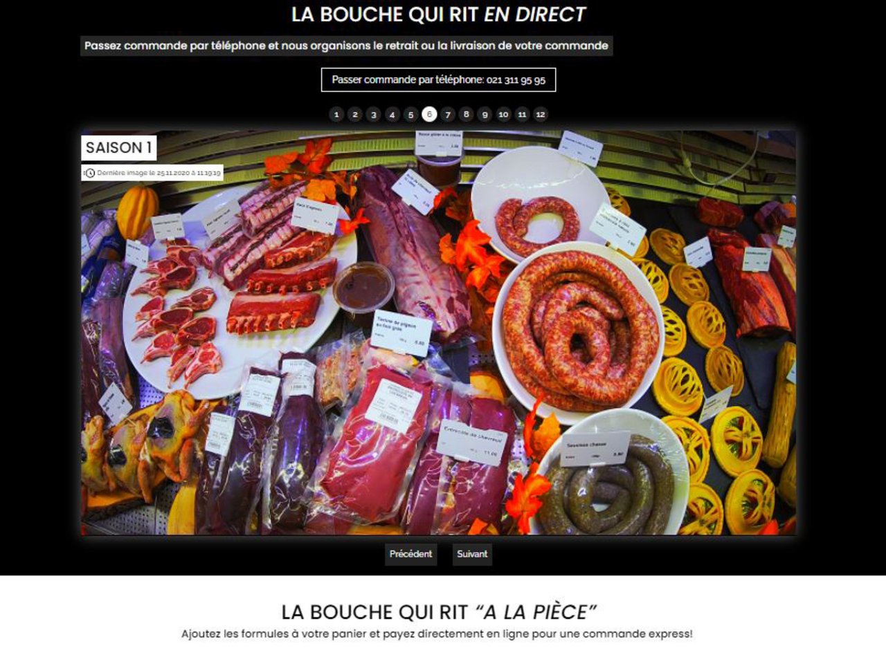 Bei La Bouche Qui Rit kann man virtuell einkaufen und hat trotzdem das Gefühl, mitten in der Metzgerei zu stehen. (Bild SFF)