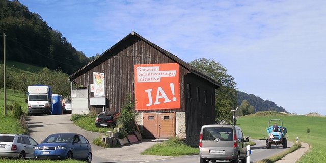 Nicht nur in den Städten und Agglomerationen wachse die Zustimmung für die Konternverantwortungs-Initiative, sondern auch in ländlichen Gebieten, stellt die VKMB fest. (Bild VKMB)