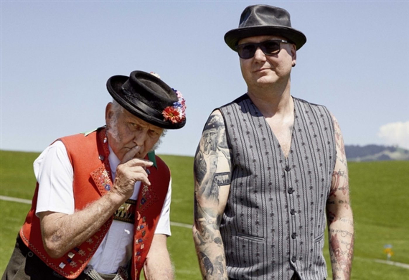 Der schweigende Senn Albert ist eine bekannte Werbefigur für Appenzeller Käse. So bekannt, dass ein Fan sich ihn kürzlich sogar tättowieren liess. (Bild Appenzeller Switzerland)