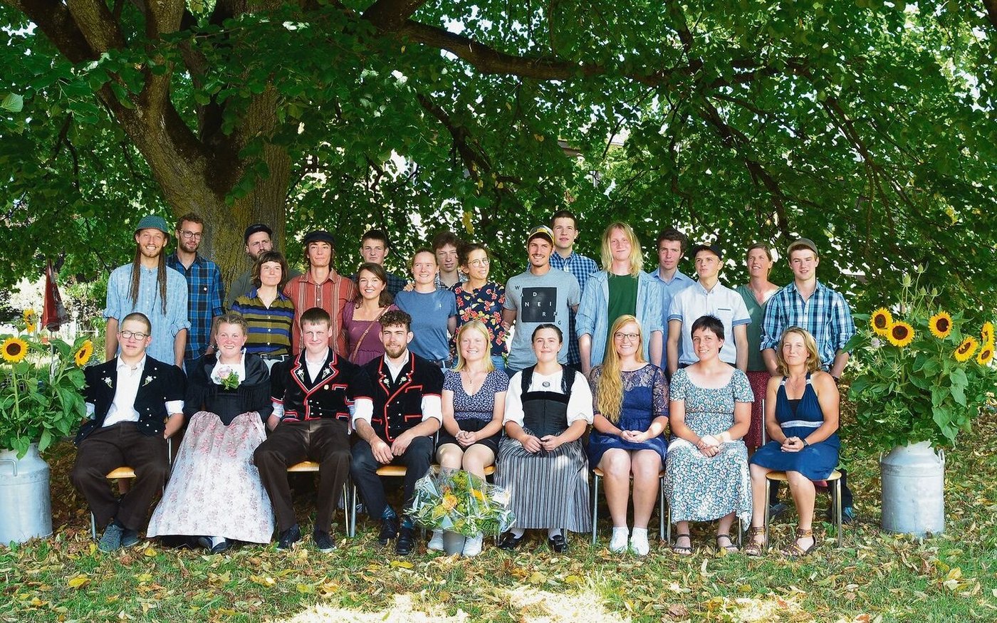 Die Schwand-Klasse 3M der Landwirtinnen und Landwirte EFZ mit Schwerpunkt Biolandbau. 