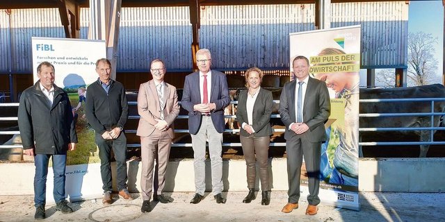 Sie wollen gemeinsam innovative Bioberatung voranbringen (v. l. n. r.): Christian Eggenberger, Hansueli Dierauer, Walter Schönholzer, Knut Schmidtke, Barbara Früh und Ueli Bleiker.