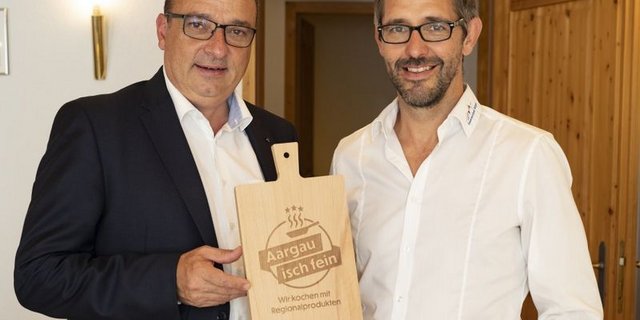 Regierungsrat Markus Dieth und BVA-Geschäftsführer Ralf Bucher bei der Lancierung. (Bild BVA)