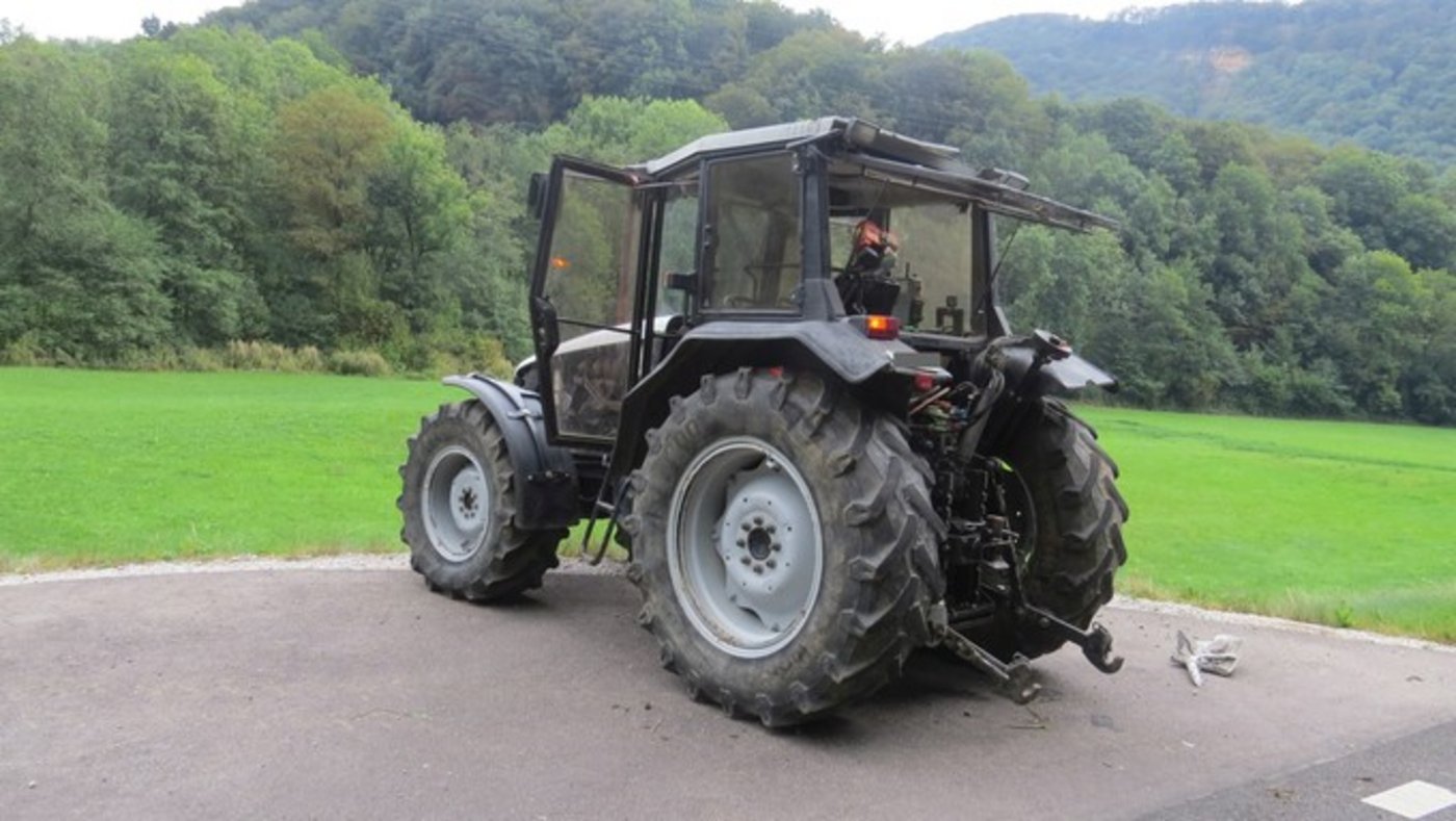 ... als dieser links abbiegen wollte. 